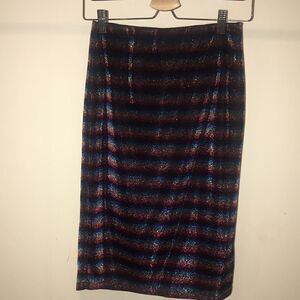NWT Soprano Metallic Stripe Skirt - Size JR XL
